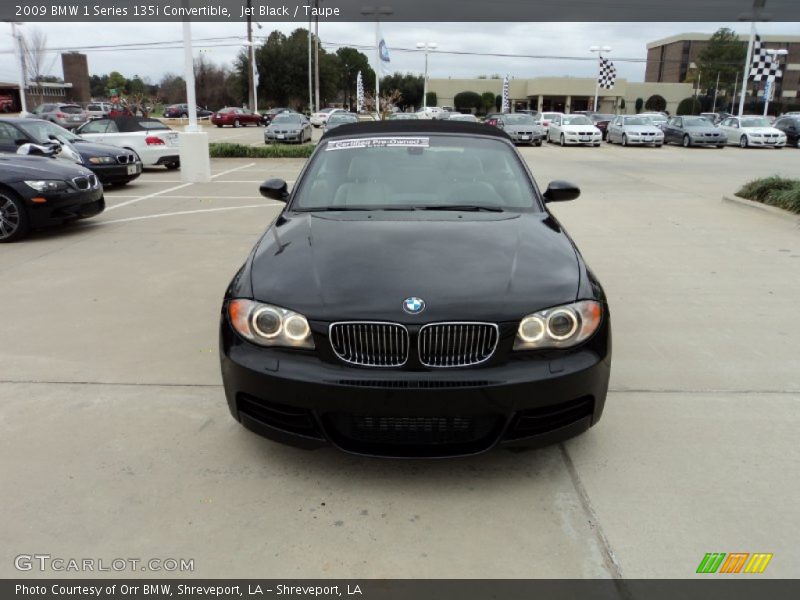 Jet Black / Taupe 2009 BMW 1 Series 135i Convertible