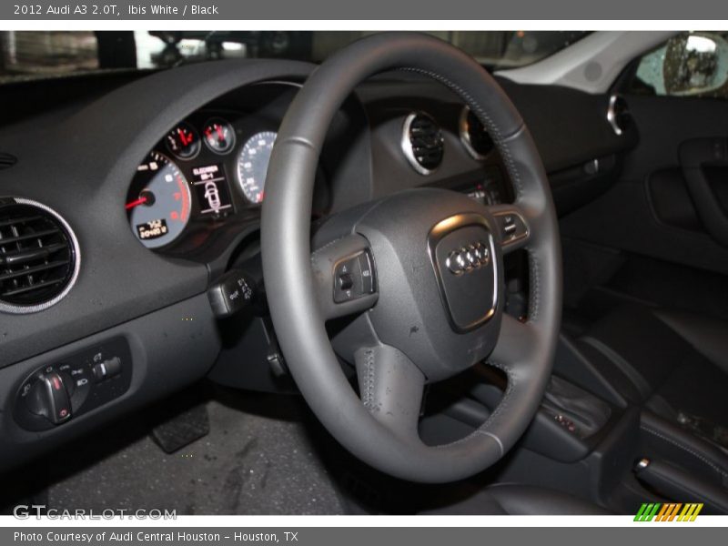 Ibis White / Black 2012 Audi A3 2.0T