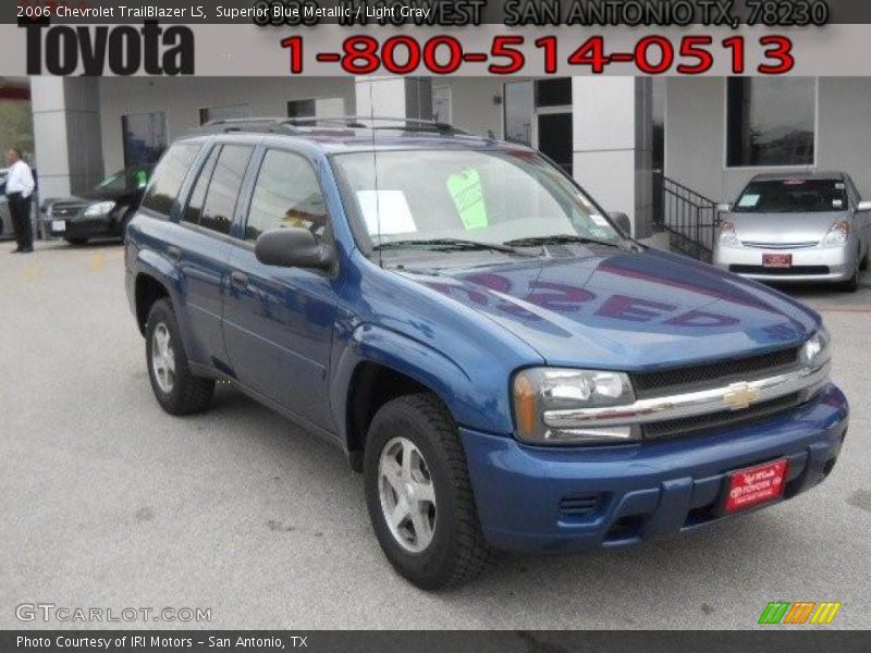 Superior Blue Metallic / Light Gray 2006 Chevrolet TrailBlazer LS
