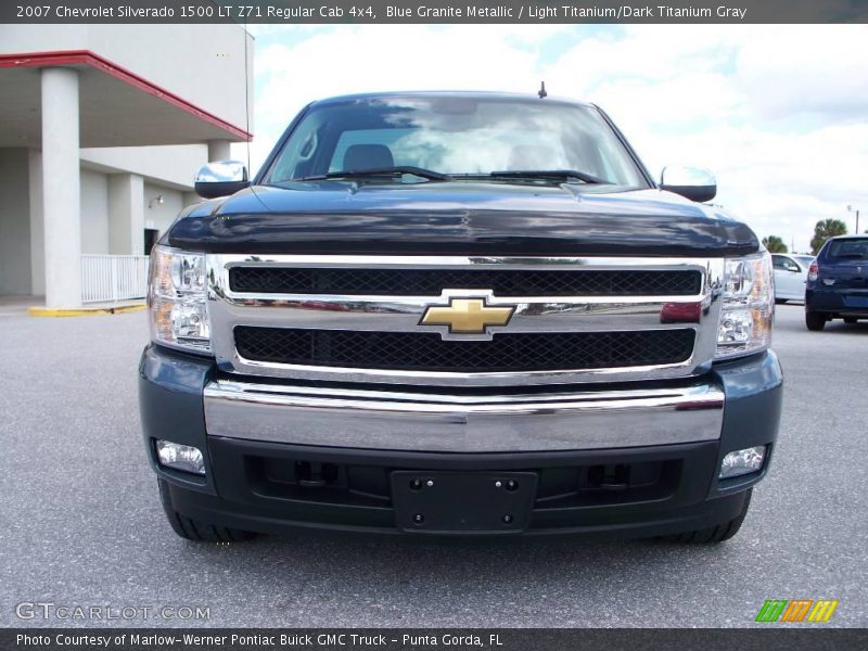 Blue Granite Metallic / Light Titanium/Dark Titanium Gray 2007 Chevrolet Silverado 1500 LT Z71 Regular Cab 4x4