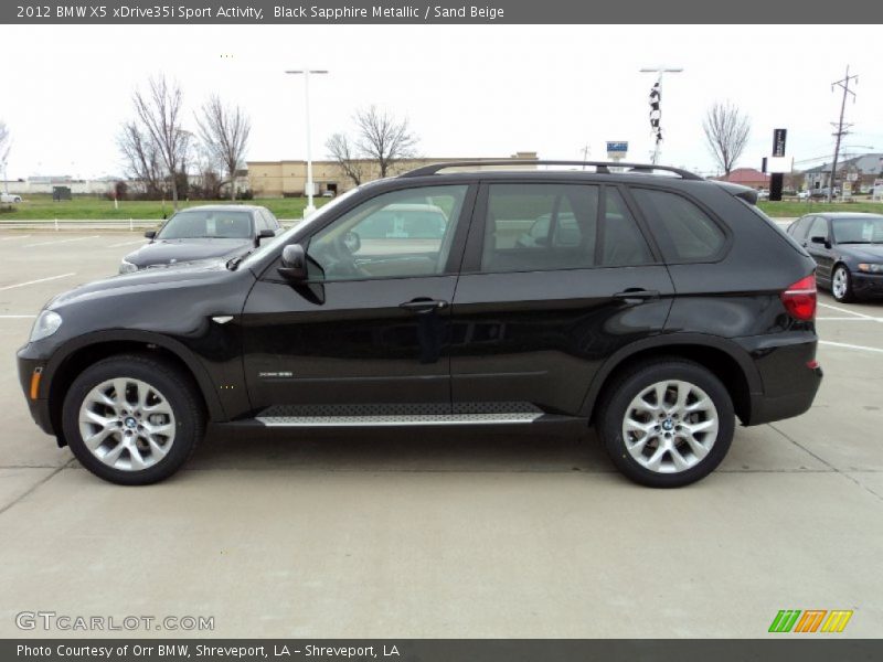 Black Sapphire Metallic / Sand Beige 2012 BMW X5 xDrive35i Sport Activity