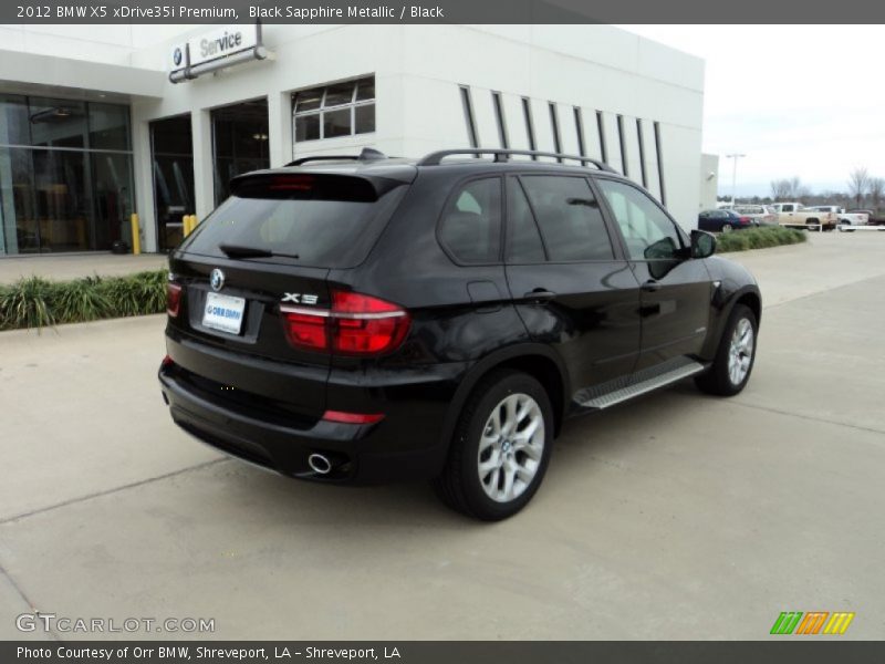 Black Sapphire Metallic / Black 2012 BMW X5 xDrive35i Premium