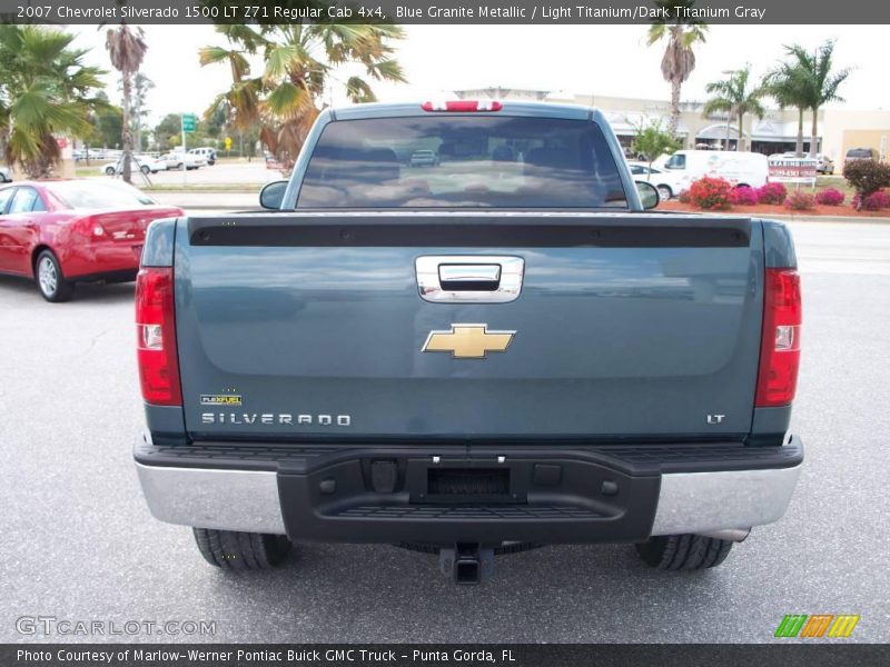 Blue Granite Metallic / Light Titanium/Dark Titanium Gray 2007 Chevrolet Silverado 1500 LT Z71 Regular Cab 4x4