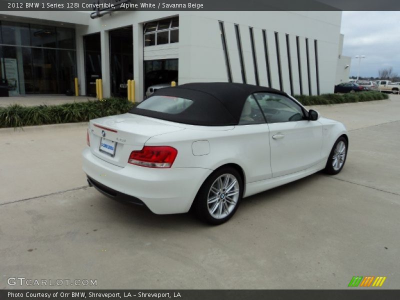 Alpine White / Savanna Beige 2012 BMW 1 Series 128i Convertible