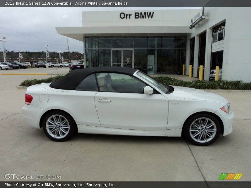 Alpine White / Savanna Beige 2012 BMW 1 Series 128i Convertible