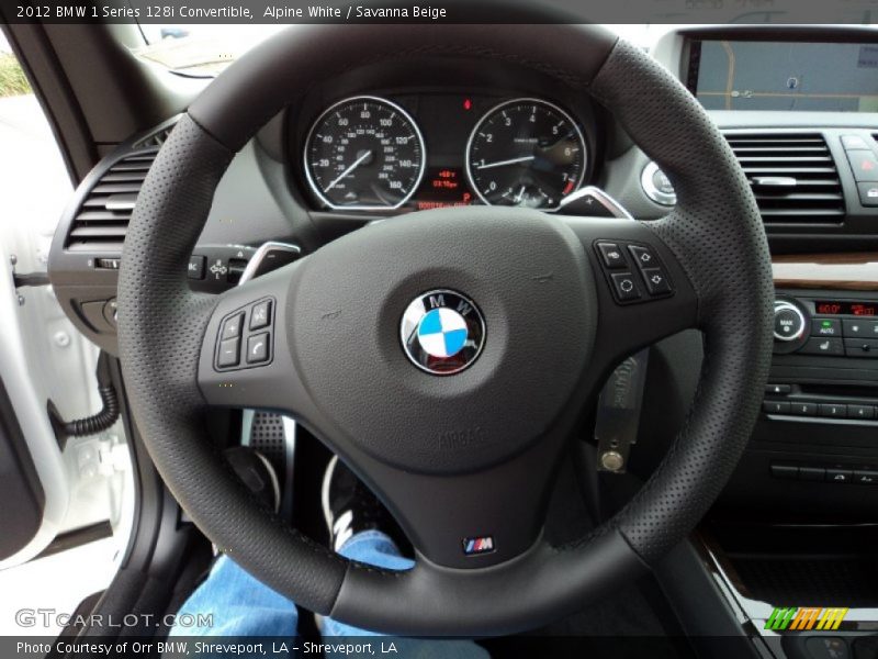 Alpine White / Savanna Beige 2012 BMW 1 Series 128i Convertible