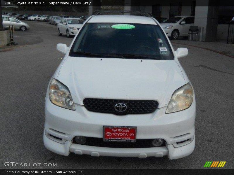 Super White / Dark Gray 2003 Toyota Matrix XRS