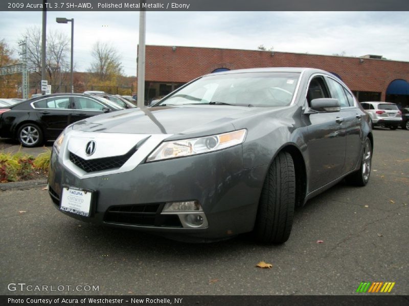 Polished Metal Metallic / Ebony 2009 Acura TL 3.7 SH-AWD