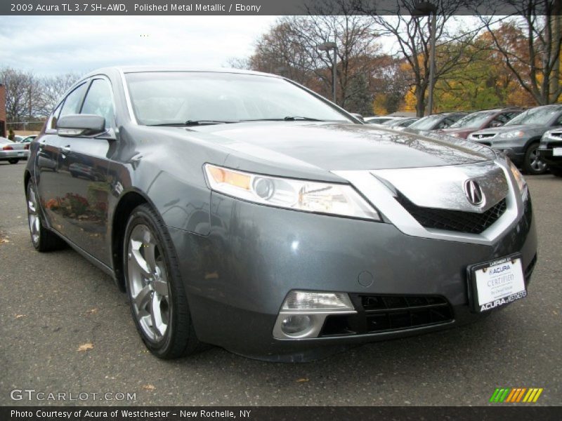 Polished Metal Metallic / Ebony 2009 Acura TL 3.7 SH-AWD