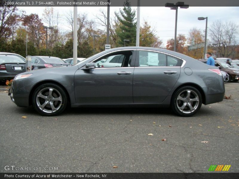 Polished Metal Metallic / Ebony 2009 Acura TL 3.7 SH-AWD