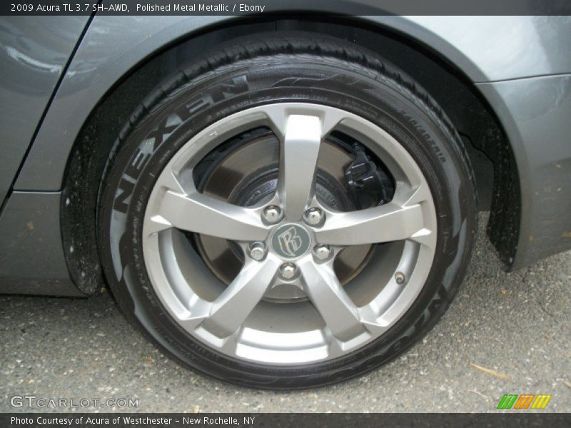 Polished Metal Metallic / Ebony 2009 Acura TL 3.7 SH-AWD