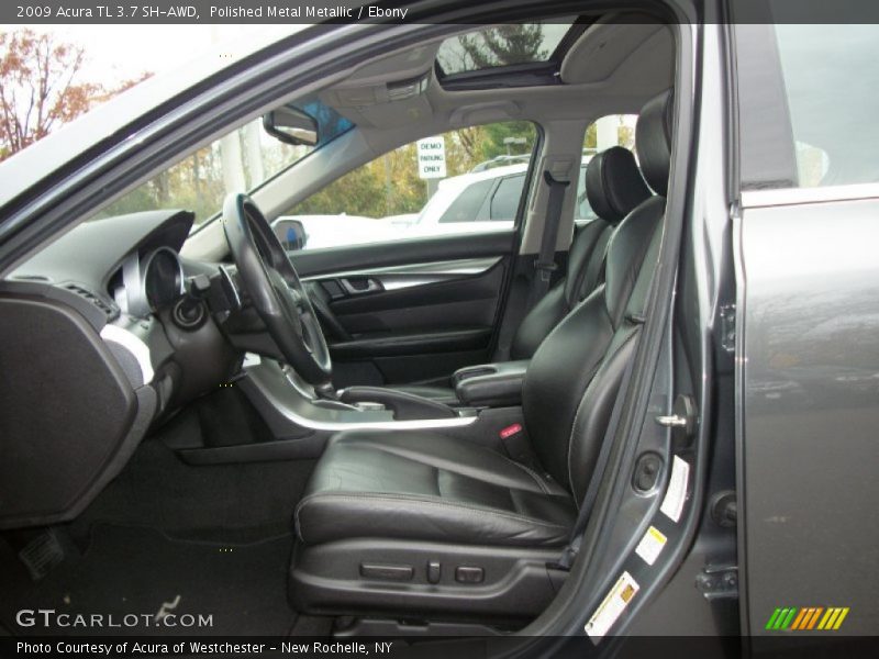 Polished Metal Metallic / Ebony 2009 Acura TL 3.7 SH-AWD