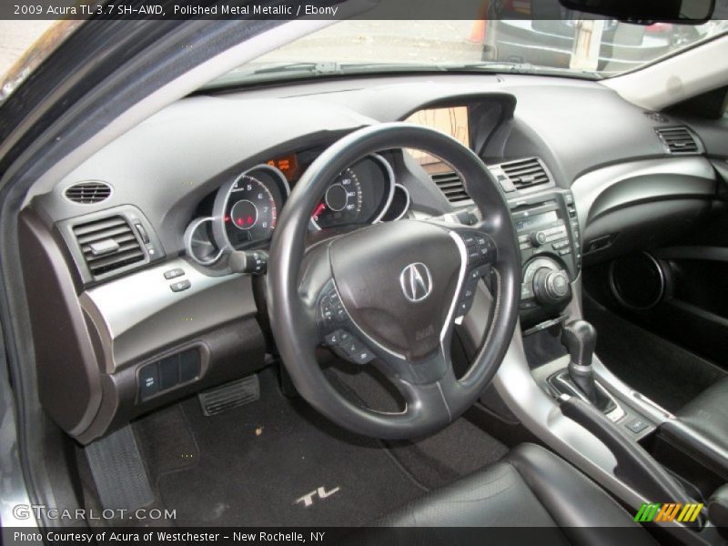 Polished Metal Metallic / Ebony 2009 Acura TL 3.7 SH-AWD