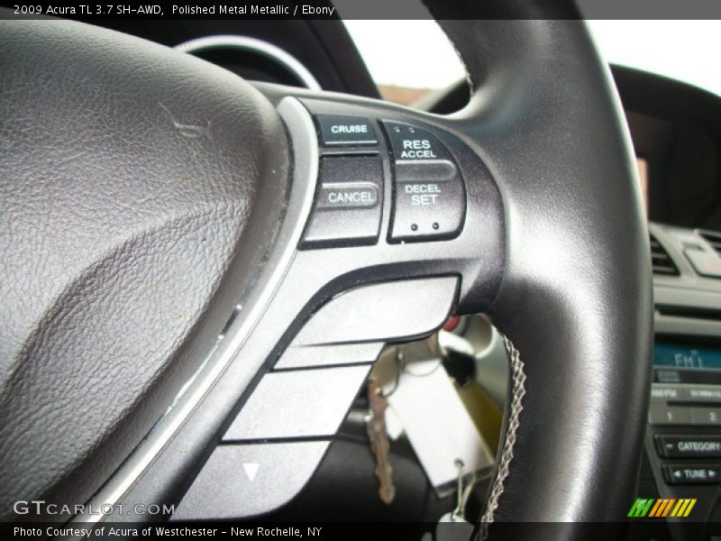 Polished Metal Metallic / Ebony 2009 Acura TL 3.7 SH-AWD