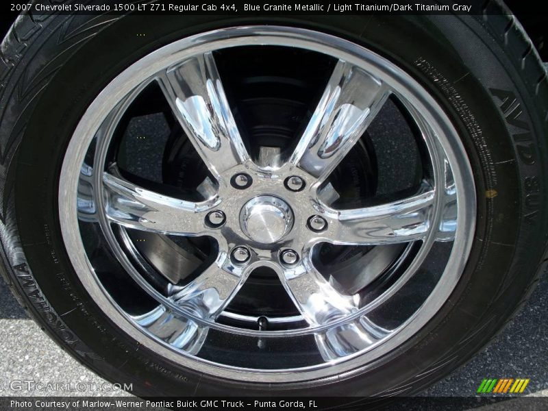 Blue Granite Metallic / Light Titanium/Dark Titanium Gray 2007 Chevrolet Silverado 1500 LT Z71 Regular Cab 4x4