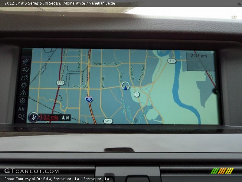 Navigation of 2012 5 Series 550i Sedan