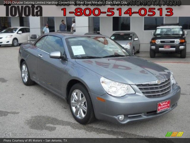 Silver Steel Metallic / Dark Slate Gray 2010 Chrysler Sebring Limited Hardtop Convertible