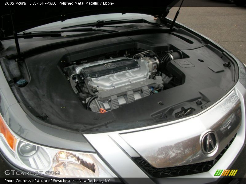 Polished Metal Metallic / Ebony 2009 Acura TL 3.7 SH-AWD