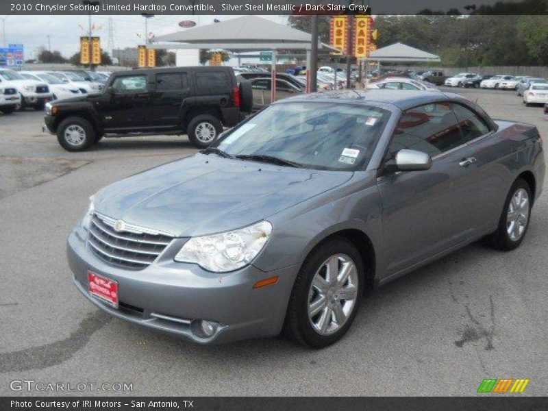 Silver Steel Metallic / Dark Slate Gray 2010 Chrysler Sebring Limited Hardtop Convertible