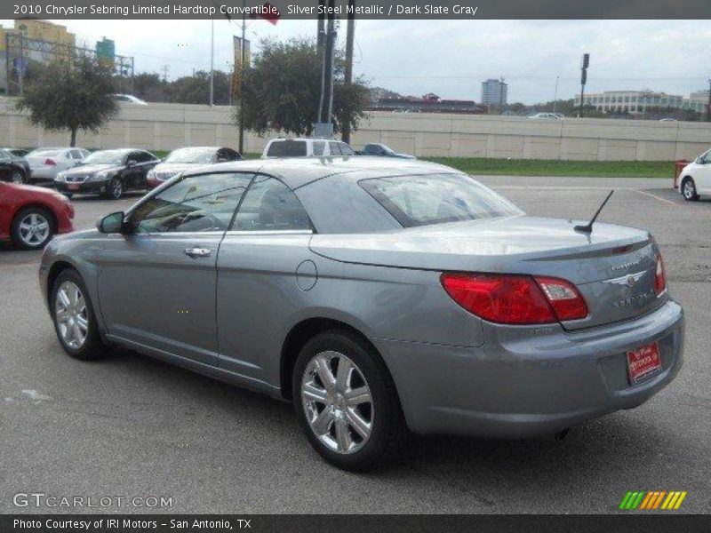 Silver Steel Metallic / Dark Slate Gray 2010 Chrysler Sebring Limited Hardtop Convertible