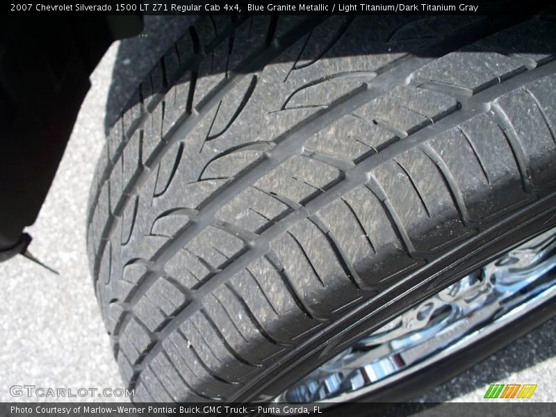 Blue Granite Metallic / Light Titanium/Dark Titanium Gray 2007 Chevrolet Silverado 1500 LT Z71 Regular Cab 4x4