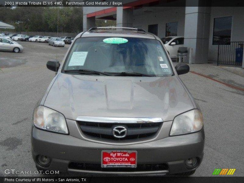 Parchment Gold Metallic / Beige 2001 Mazda Tribute ES V6 4WD
