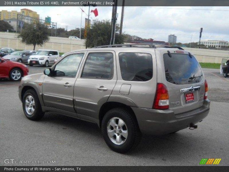 Parchment Gold Metallic / Beige 2001 Mazda Tribute ES V6 4WD