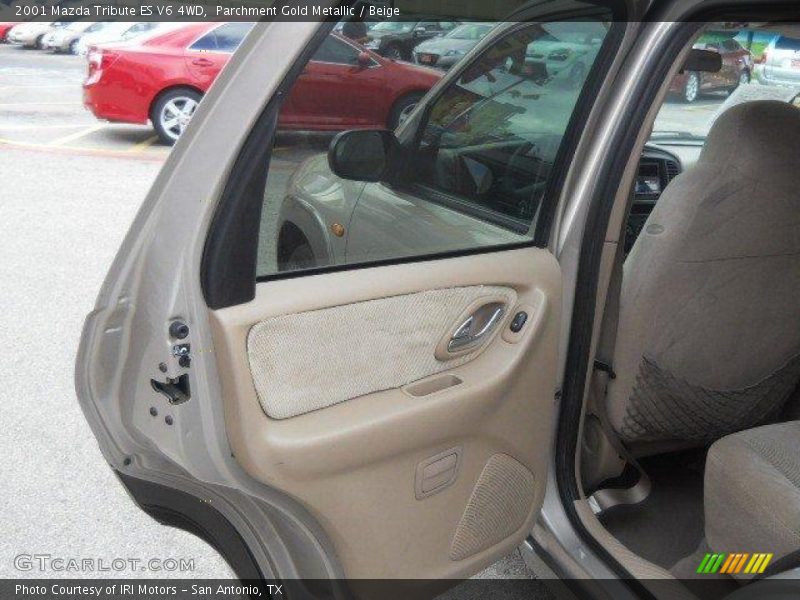 Parchment Gold Metallic / Beige 2001 Mazda Tribute ES V6 4WD