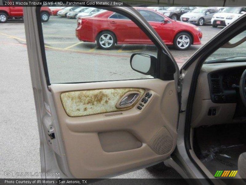 Parchment Gold Metallic / Beige 2001 Mazda Tribute ES V6 4WD