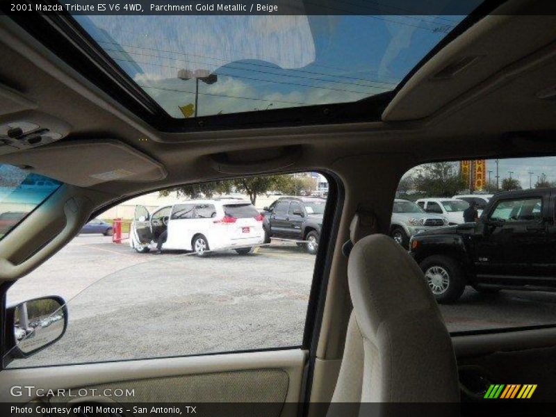 Parchment Gold Metallic / Beige 2001 Mazda Tribute ES V6 4WD