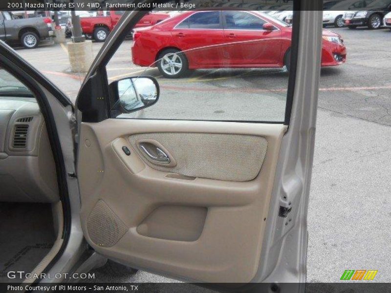 Parchment Gold Metallic / Beige 2001 Mazda Tribute ES V6 4WD