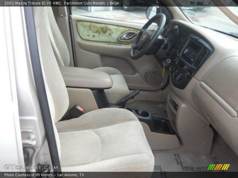 Parchment Gold Metallic / Beige 2001 Mazda Tribute ES V6 4WD
