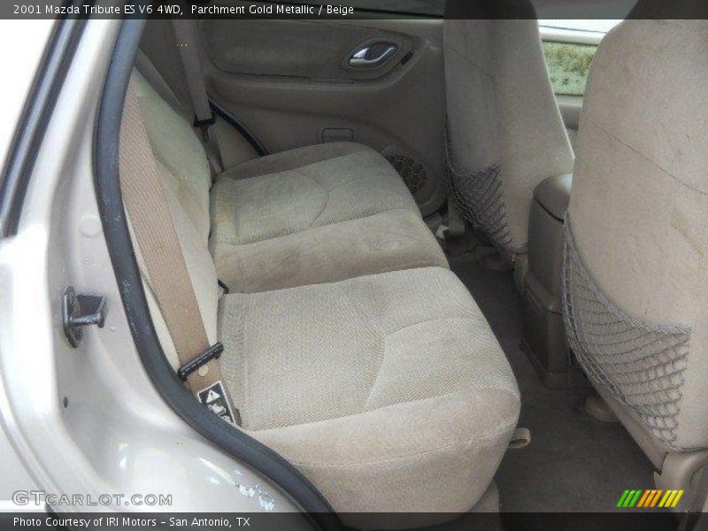 Parchment Gold Metallic / Beige 2001 Mazda Tribute ES V6 4WD