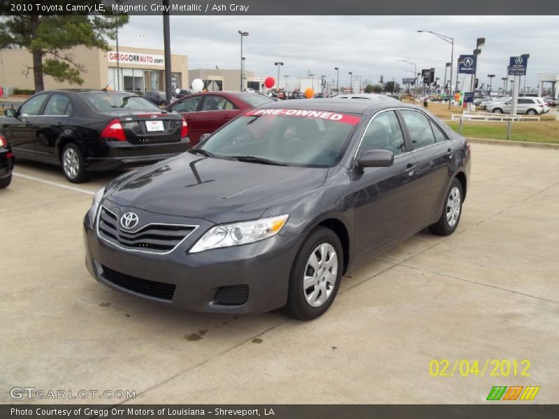 Magnetic Gray Metallic / Ash Gray 2010 Toyota Camry LE