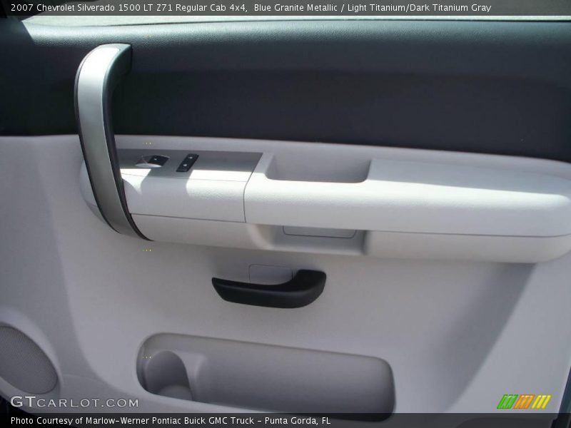 Blue Granite Metallic / Light Titanium/Dark Titanium Gray 2007 Chevrolet Silverado 1500 LT Z71 Regular Cab 4x4