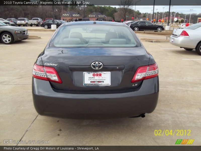 Magnetic Gray Metallic / Ash Gray 2010 Toyota Camry LE