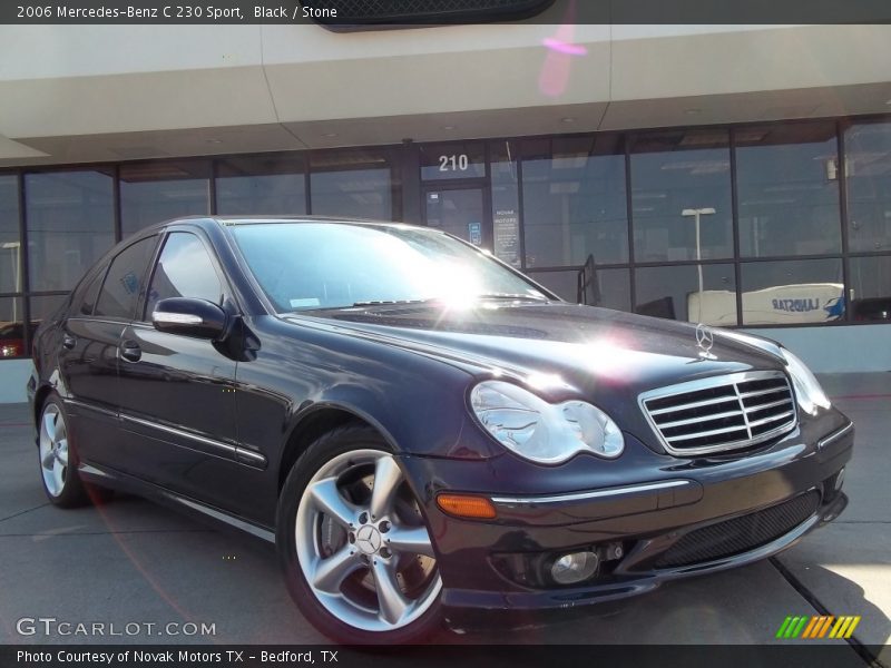 Black / Stone 2006 Mercedes-Benz C 230 Sport