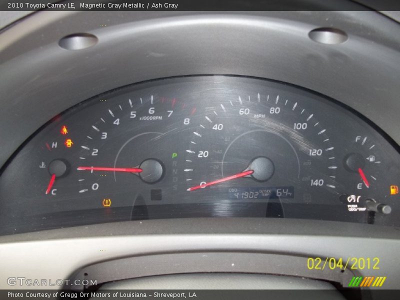 Magnetic Gray Metallic / Ash Gray 2010 Toyota Camry LE