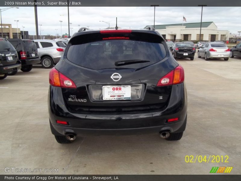 Super Black / Black 2009 Nissan Murano S
