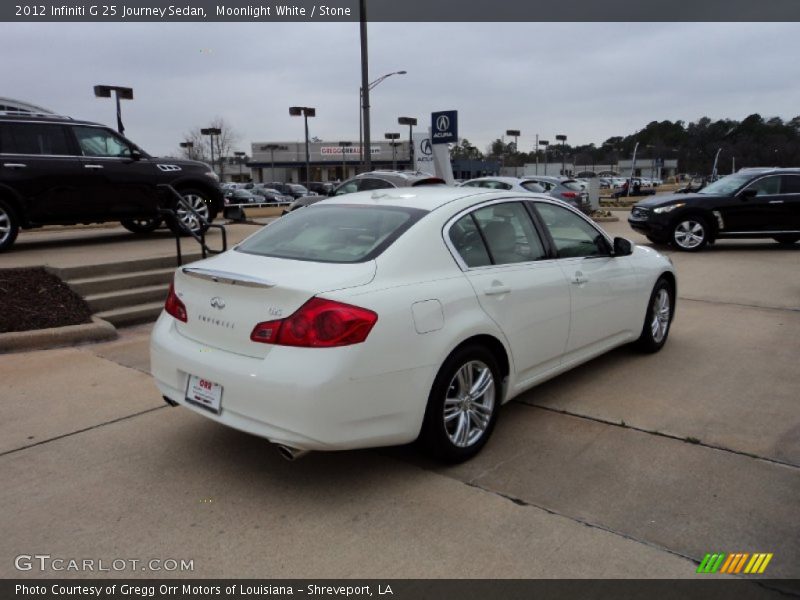 Moonlight White / Stone 2012 Infiniti G 25 Journey Sedan