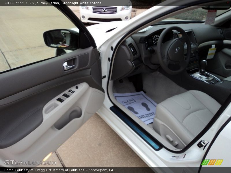 Moonlight White / Stone 2012 Infiniti G 25 Journey Sedan