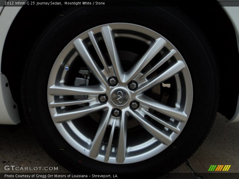Moonlight White / Stone 2012 Infiniti G 25 Journey Sedan