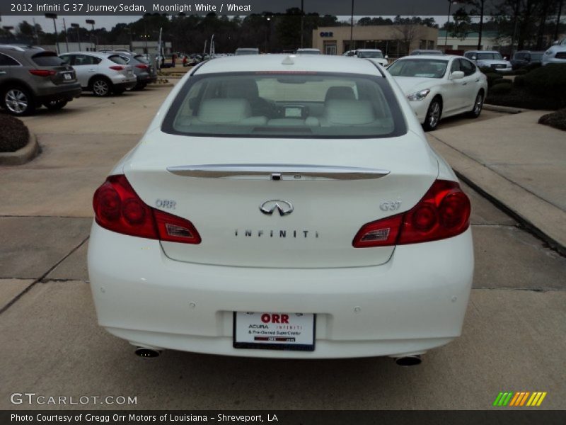 Moonlight White / Wheat 2012 Infiniti G 37 Journey Sedan