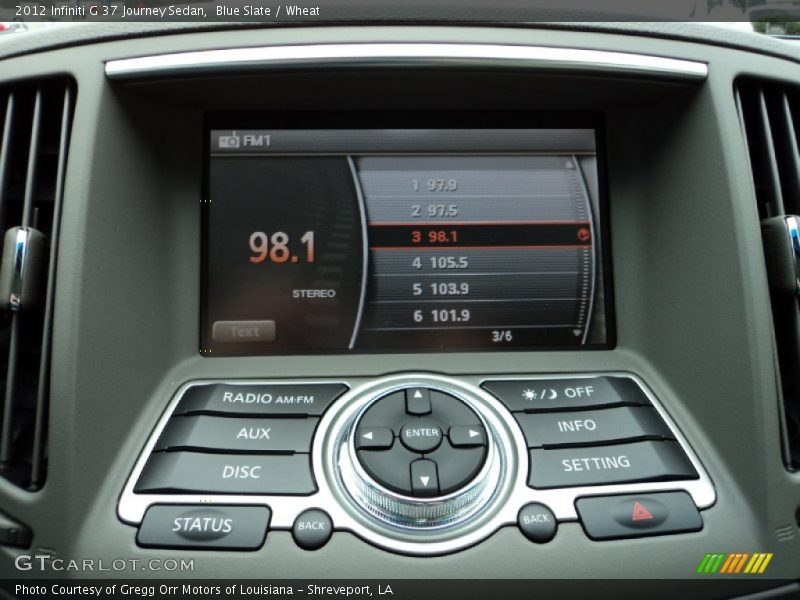 Blue Slate / Wheat 2012 Infiniti G 37 Journey Sedan