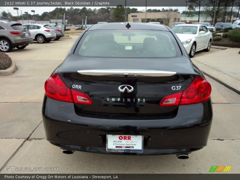 Black Obsidian / Graphite 2012 Infiniti G 37 Journey Sedan