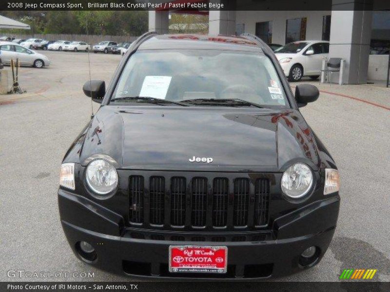 Brilliant Black Crystal Pearl / Pastel Pebble Beige 2008 Jeep Compass Sport