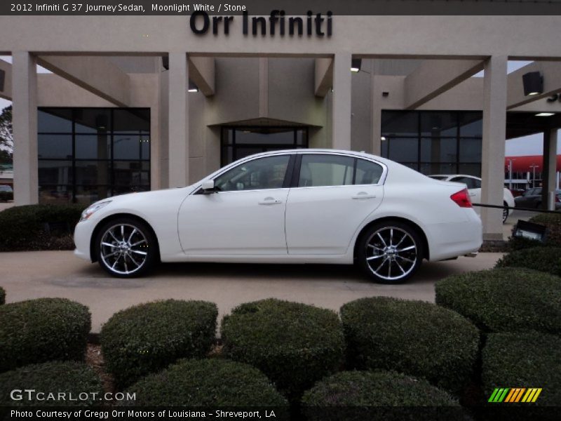 Moonlight White / Stone 2012 Infiniti G 37 Journey Sedan