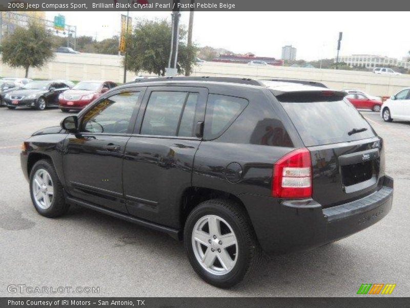 Brilliant Black Crystal Pearl / Pastel Pebble Beige 2008 Jeep Compass Sport