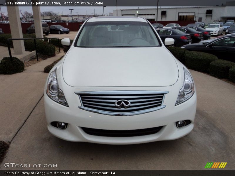 Moonlight White / Stone 2012 Infiniti G 37 Journey Sedan