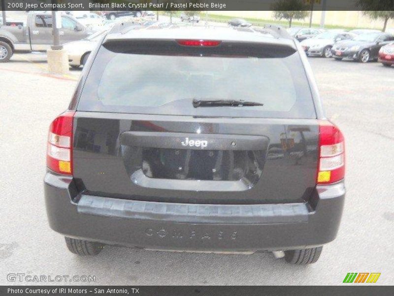 Brilliant Black Crystal Pearl / Pastel Pebble Beige 2008 Jeep Compass Sport